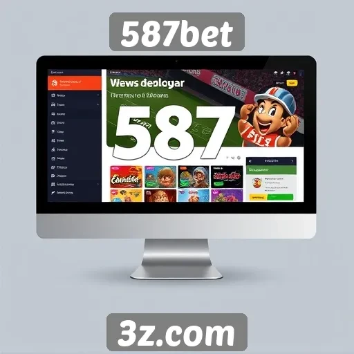 Interface do usuário do site 587bet é amigável